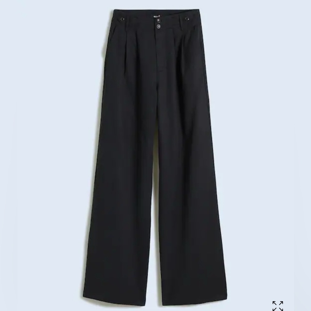 Madewell The Curvy Harlow Wide-Leg Pant in Drapey Twill Size 14 NWT